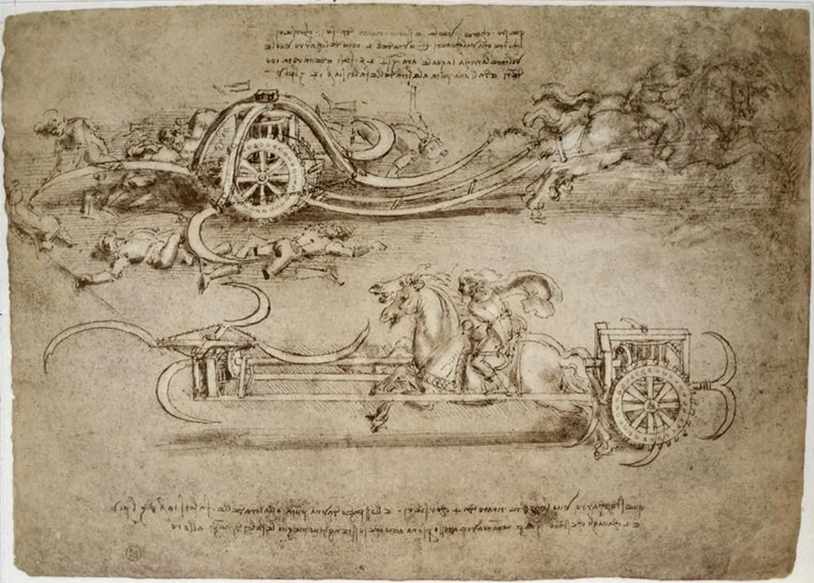 Scythed Chariot, Leonardo da Vinci