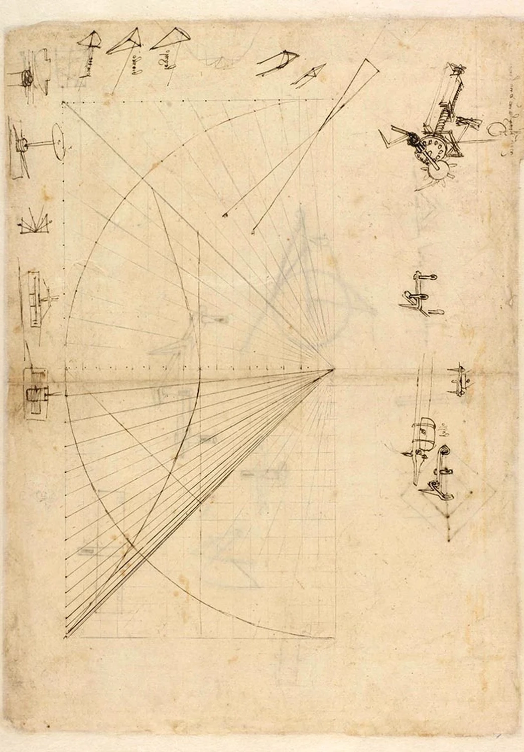 Sketch of a File-cutting Machine (first draft), Leonardo da Vinci