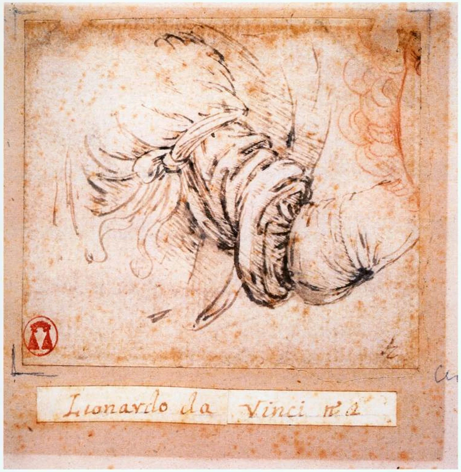 Étude de manche pour l'Annonciation, Léonard de Vinci