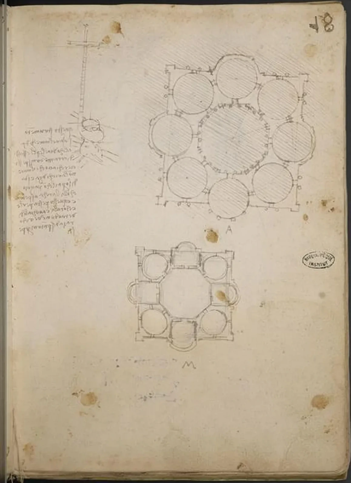 Studies for a Building on a Centralized Plan, Leonardo da Vinci