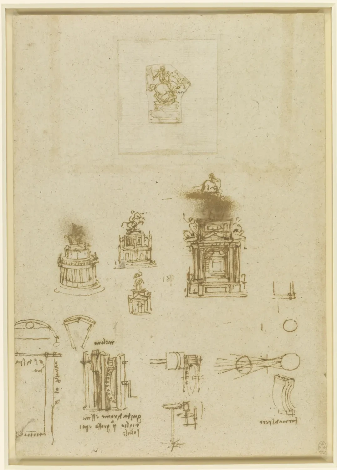 Studies for the Trivulzio Monument, Leonardo da Vinci