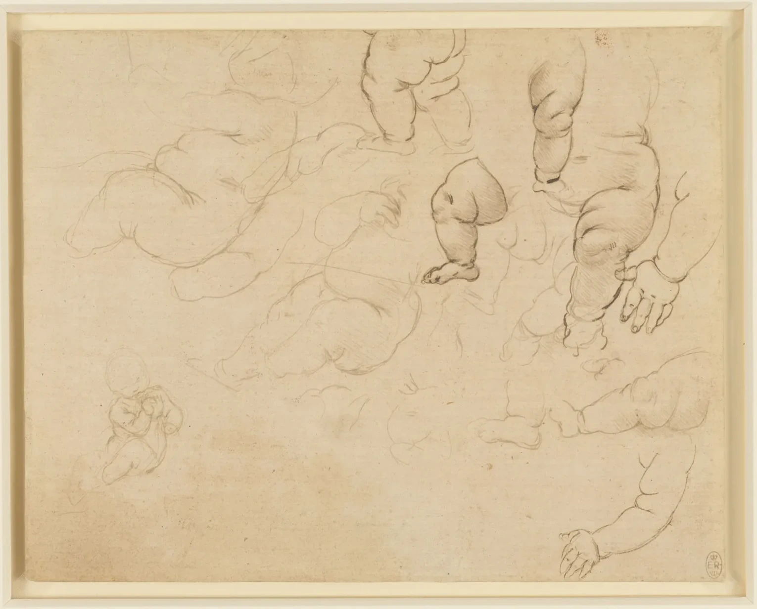 Studies of a Naked Infant, Leonardo da Vinci