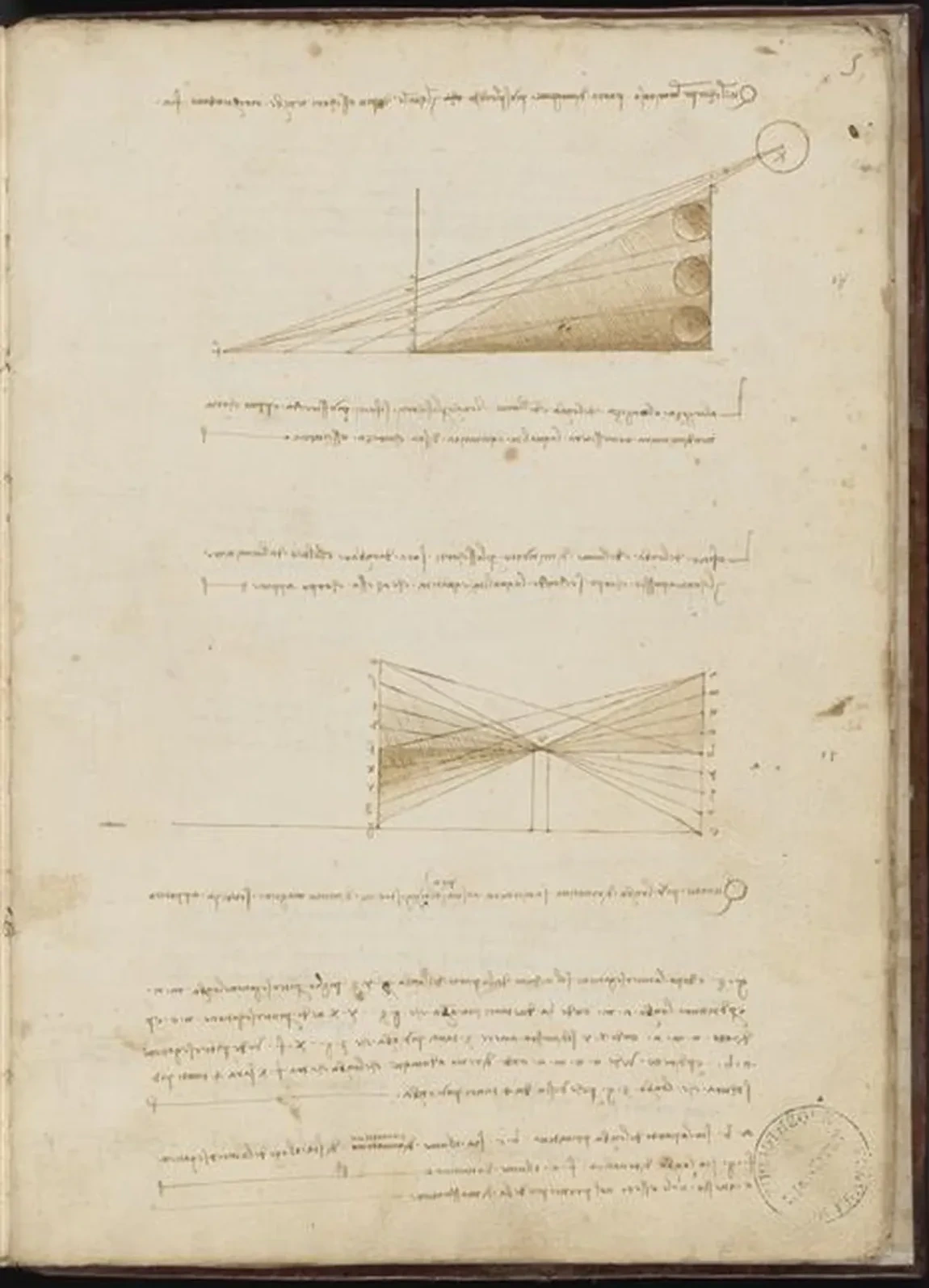 Studies of Derivative Shadows, Leonardo da Vinci