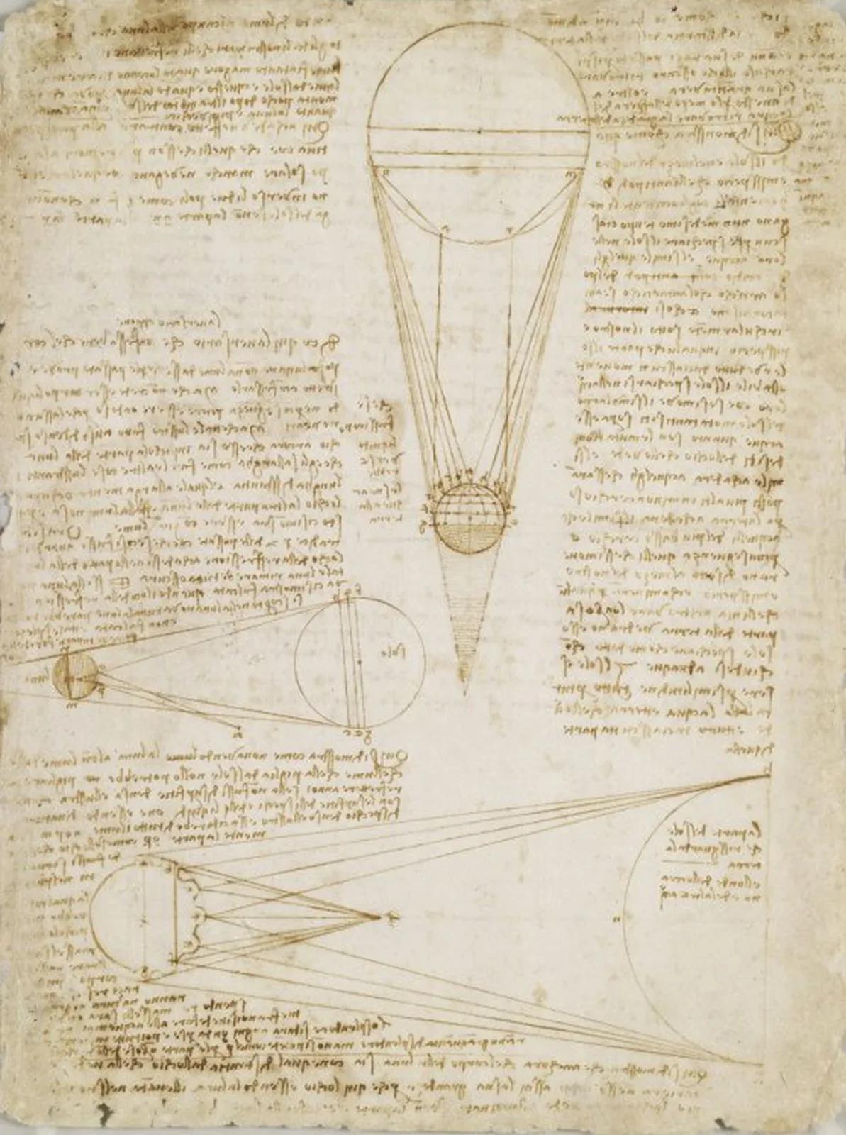 Studies of the Illumination of the Moon, Leonardo da Vinci