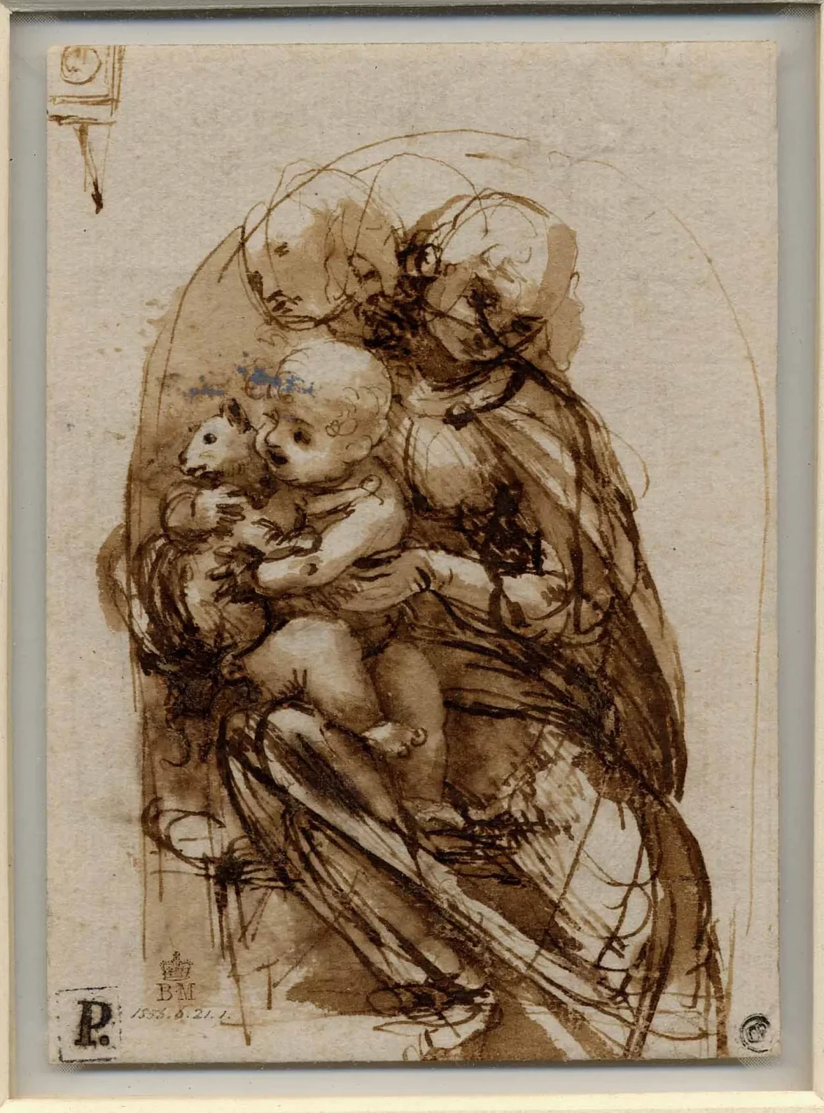 Study for a Madonna with a Cat, Leonardo da Vinci