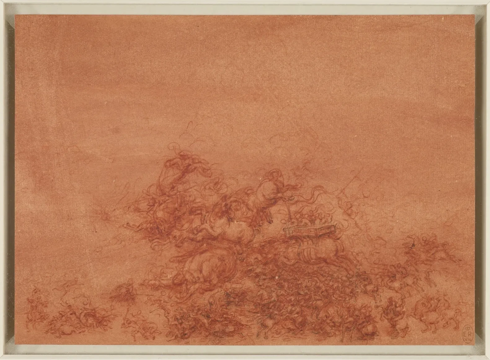 Étude d'une bataille avec cavaliers et fantassins, Léonard de Vinci