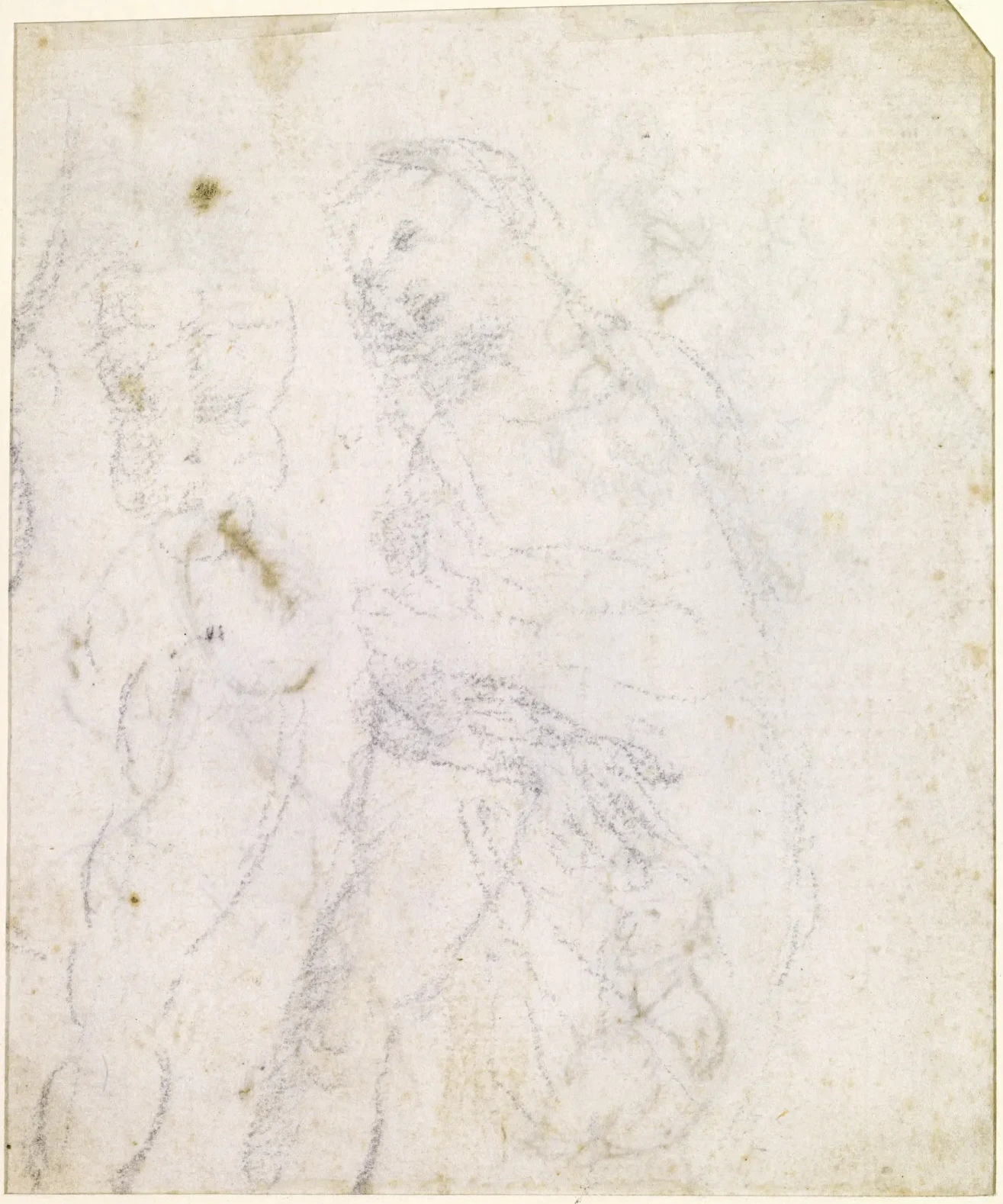 Étude d'une Vierge à l'Enfant [verso], Léonard de Vinci