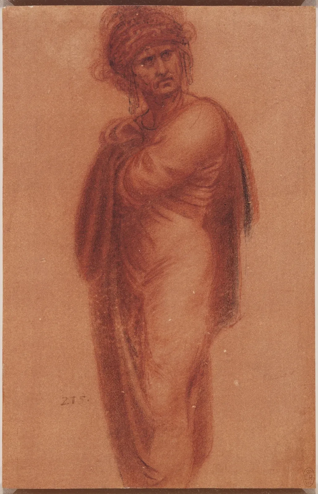 Étude d'un homme au turban, Léonard de Vinci