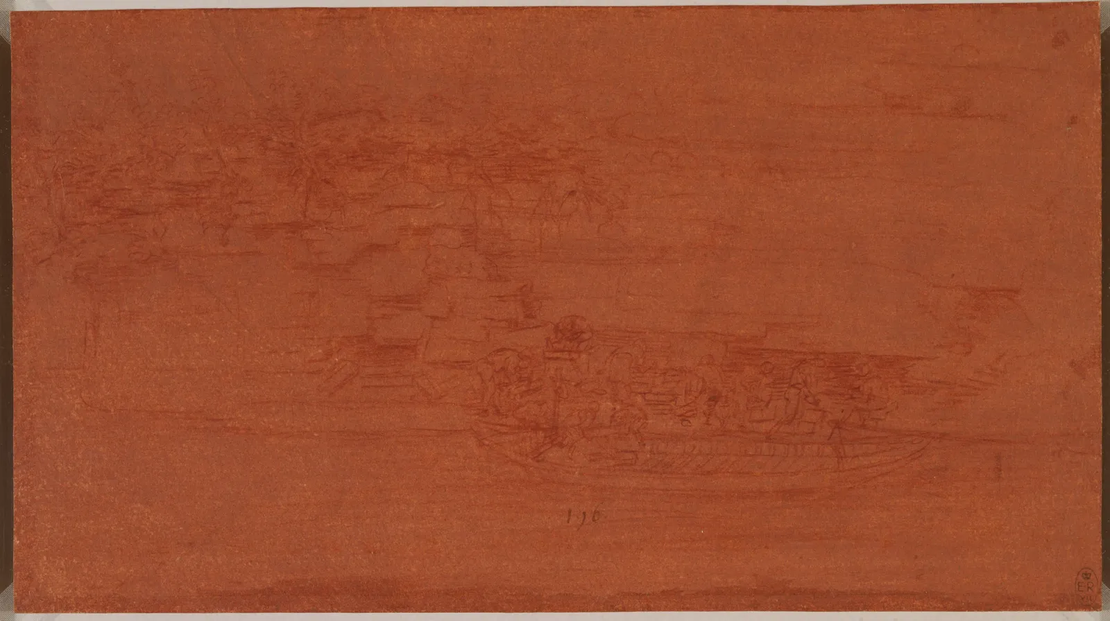 Study of a Quarry beside a River, Leonardo da Vinci