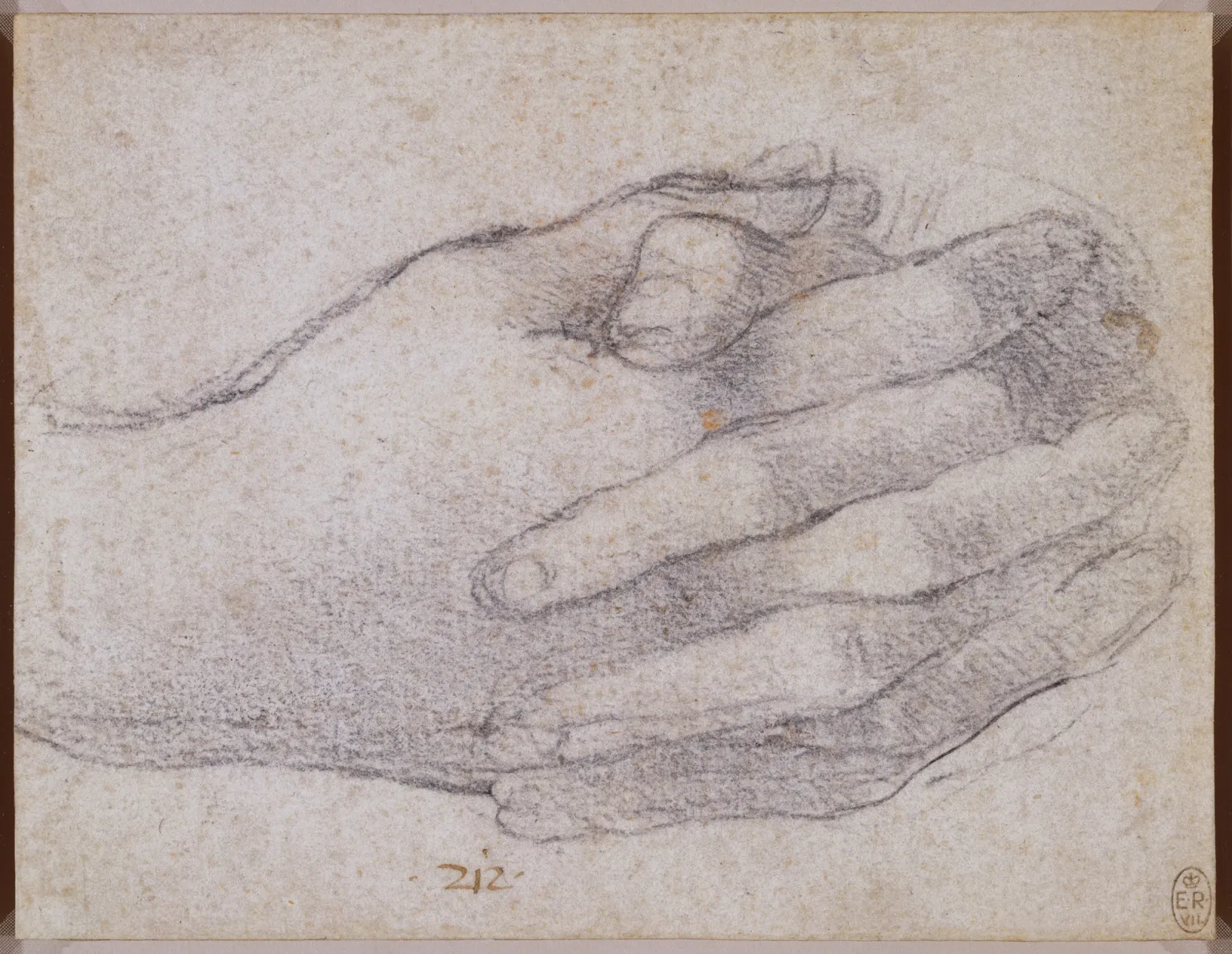 Study of Clasped Hands (Hands of Saint John), Leonardo da Vinci