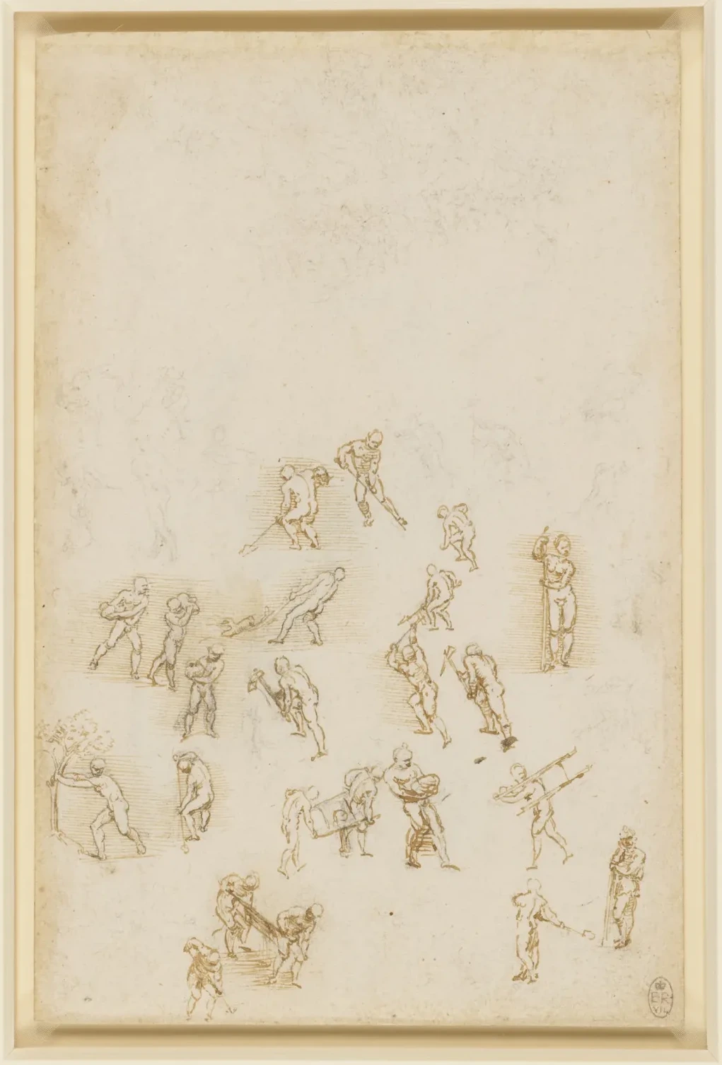 Study of Figures in Action, Leonardo da Vinci