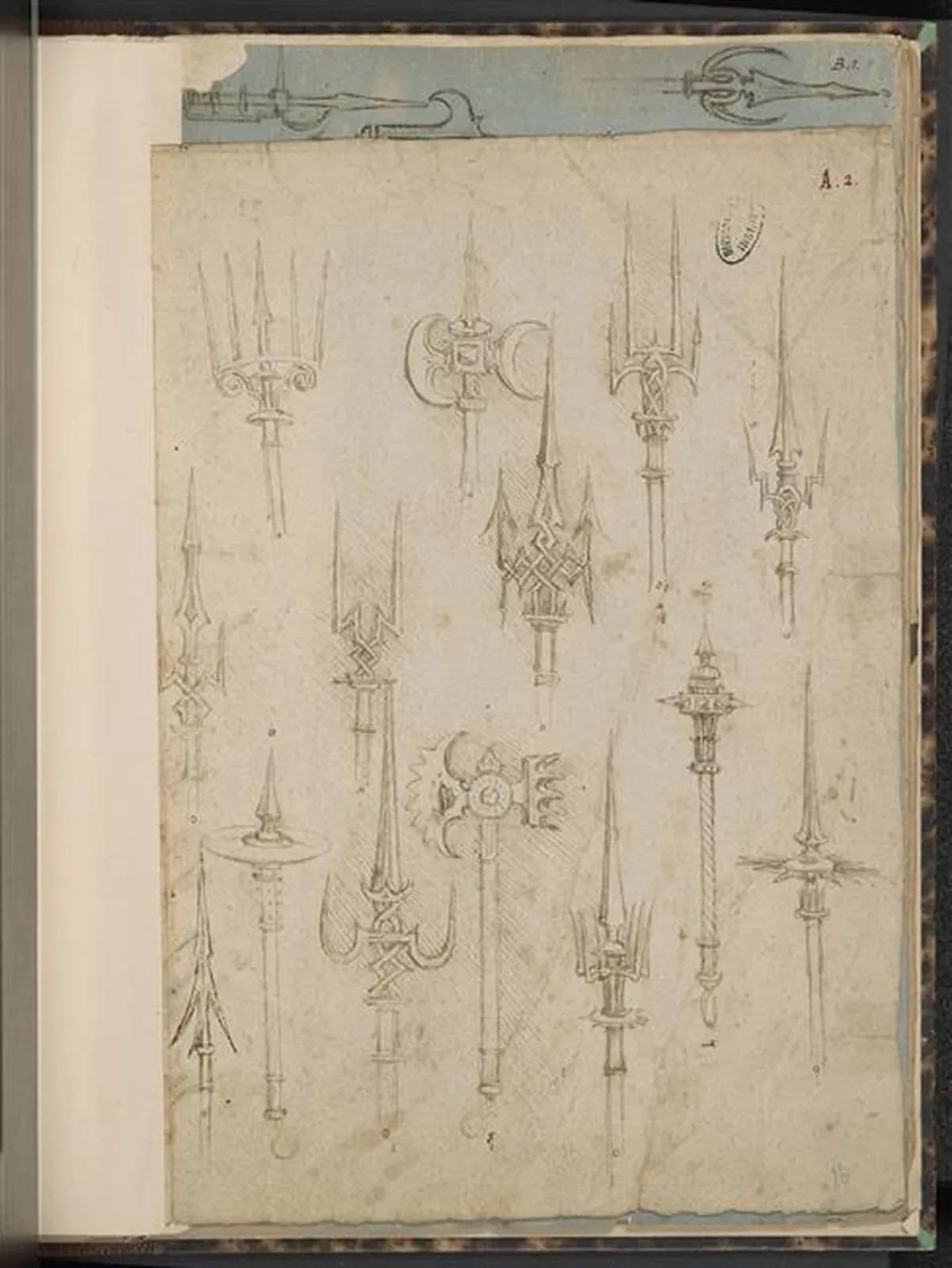 Study of Halberds, Leonardo da Vinci
