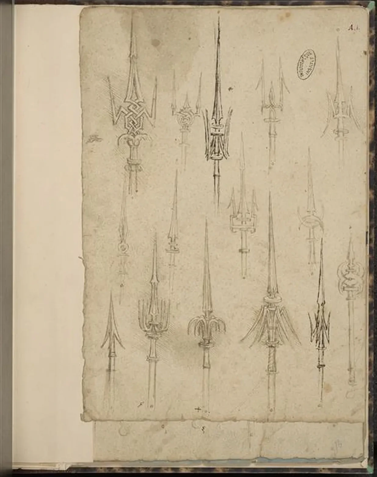 Study of Halberds, Leonardo da Vinci
