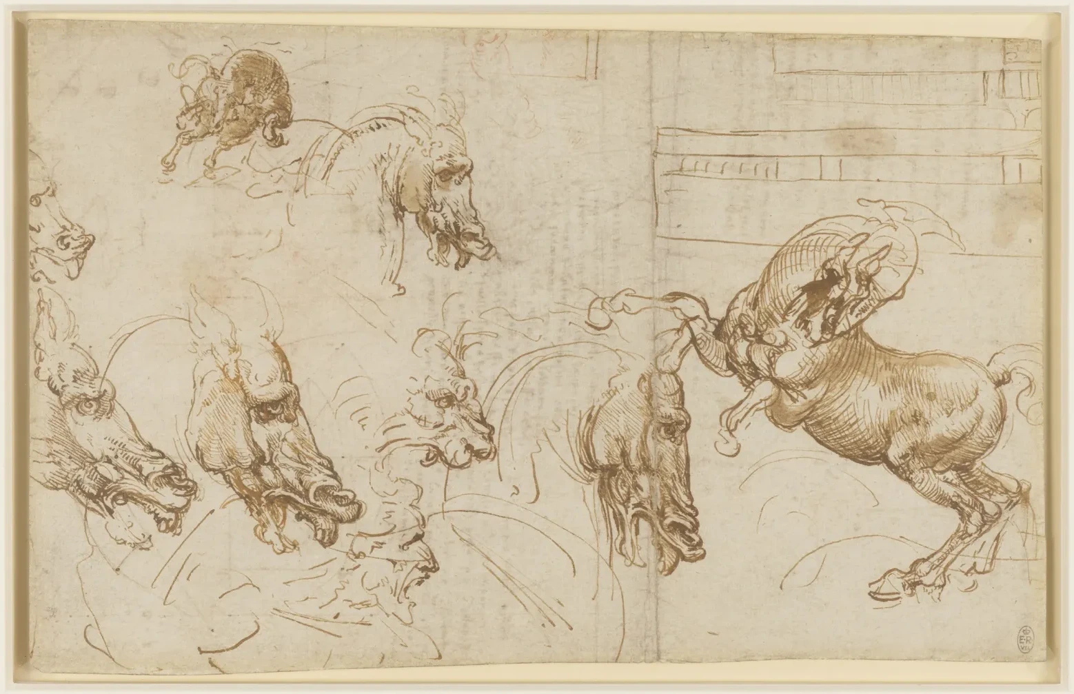 Study of Horsemen in Combat, Leonardo da Vinci