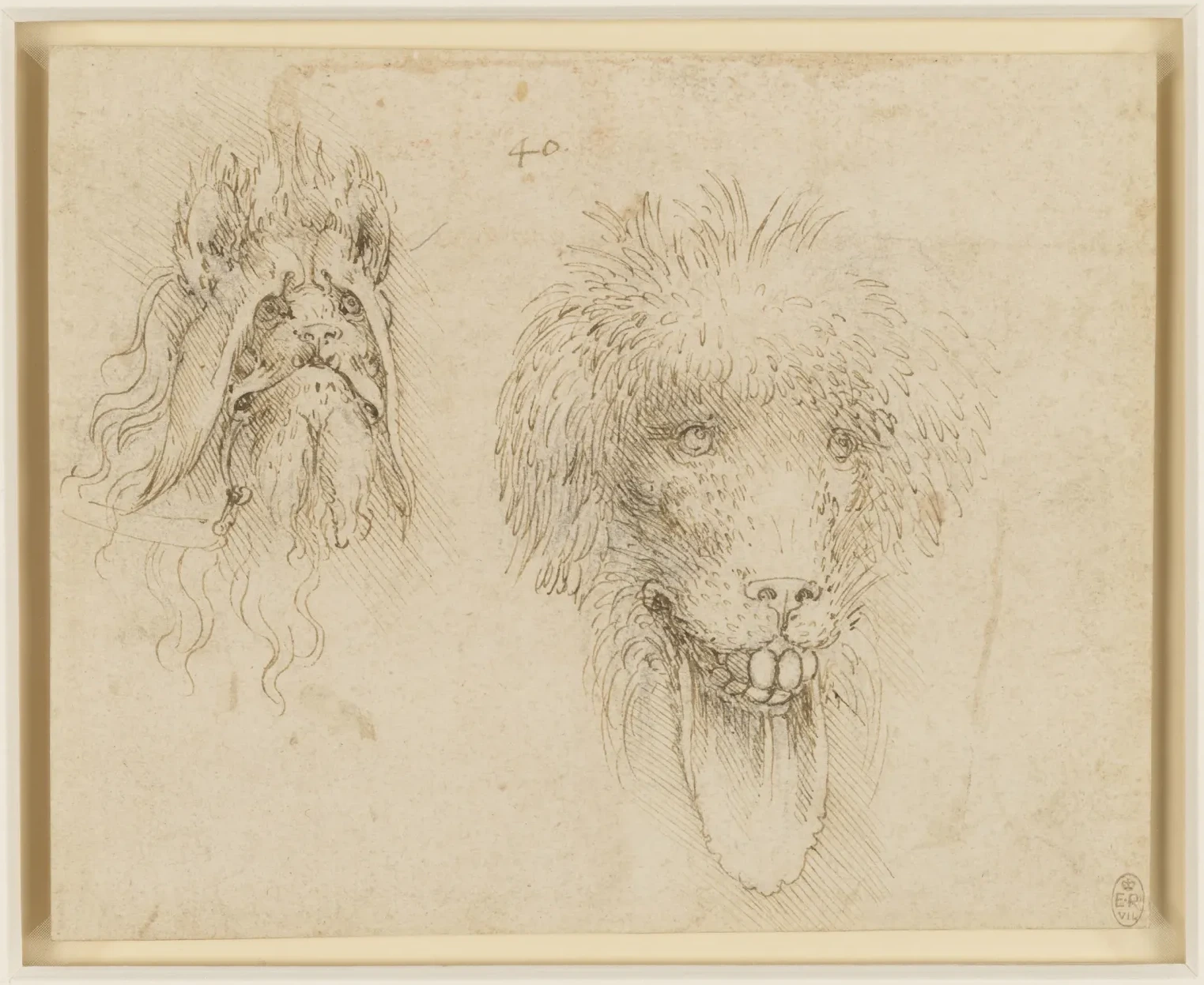 Study of Two Masks of Monsters, Leonardo da Vinci