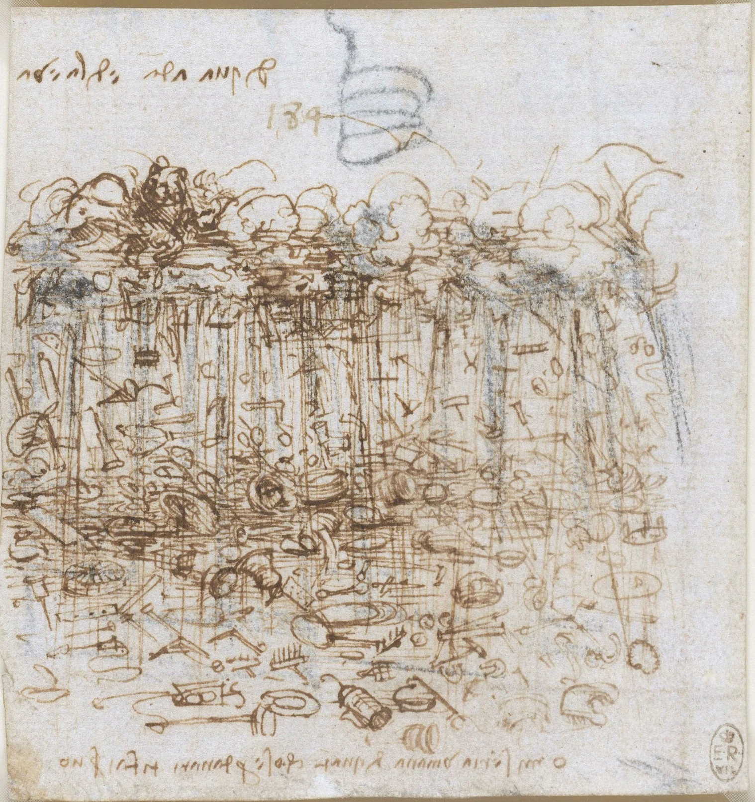 Un nuage de biens matériels, Léonard de Vinci