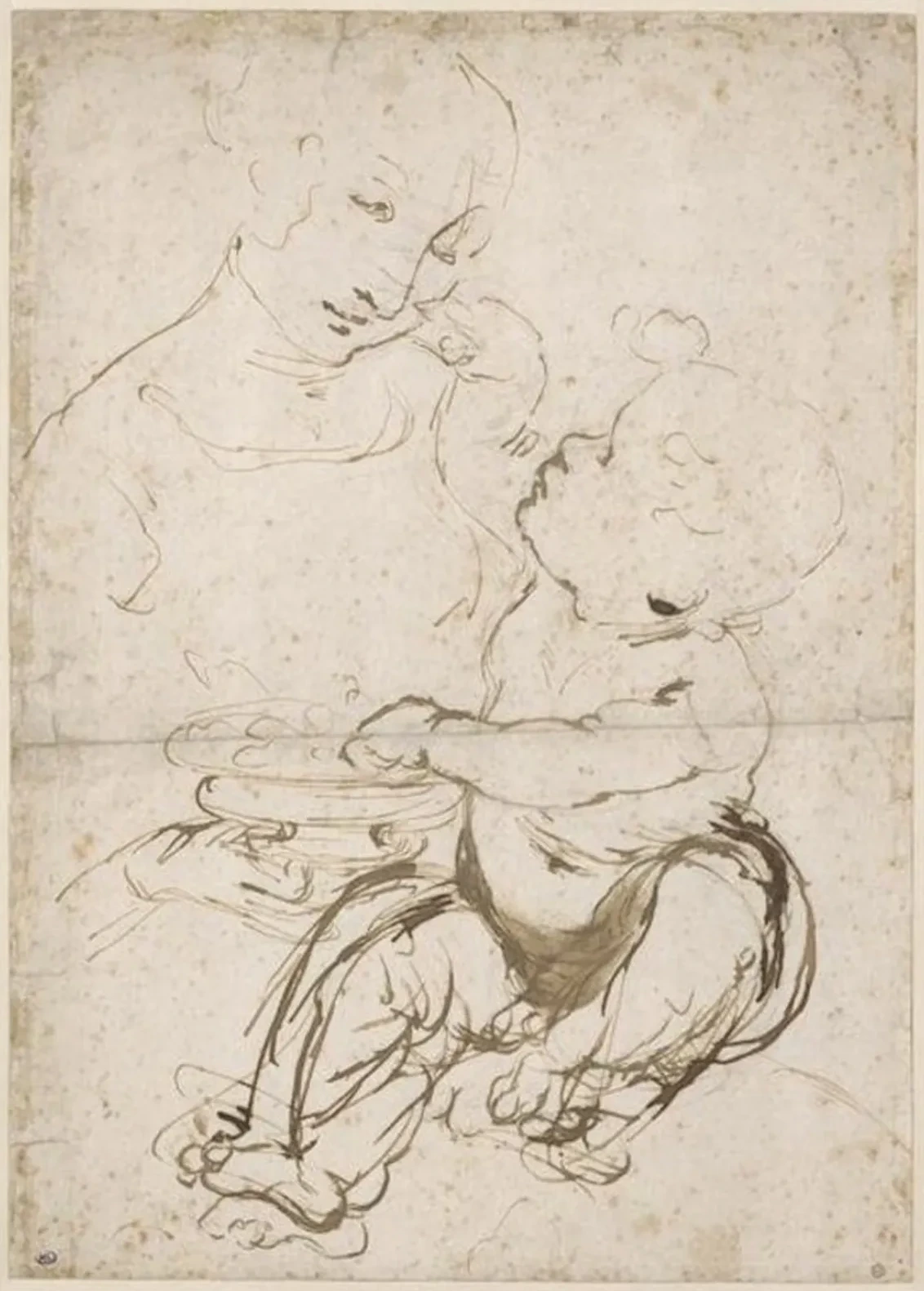 Vierge à l'Enfant, dite 'Vierge aux fruits', Leonardo da Vinci