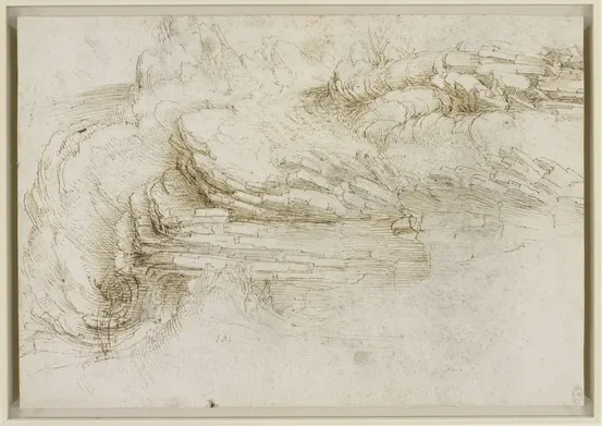 A Hillside with an Outcrop of Stratified Rock