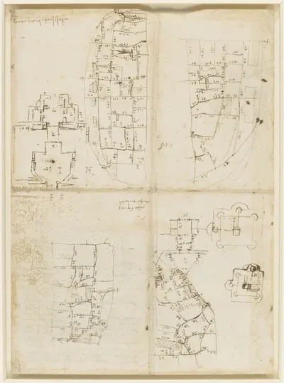 Études cartographiques de la forteresse et des fortifications de la ville d'Imola