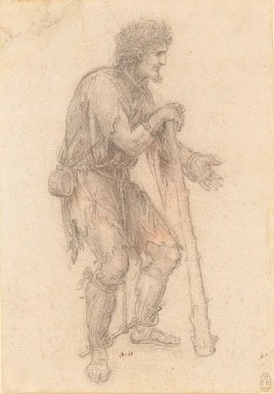 Drawing of a Man disguised as a Beggar