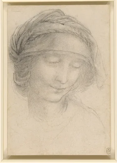 Étude pour la tête de sainte Anne