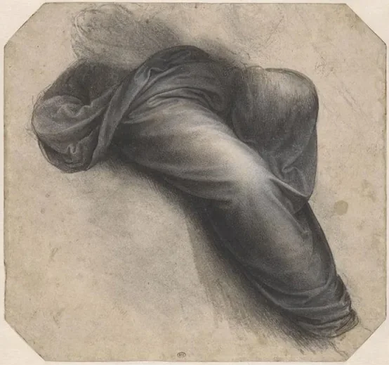 Étude pour le drapé de la Vierge