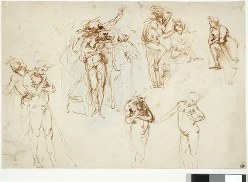 Études de figures pour l'Adoration des mages