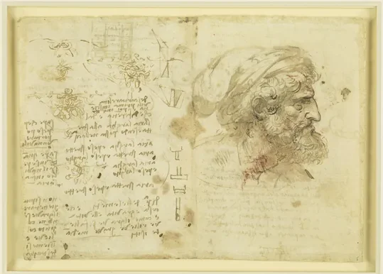 Head and Shoulders of a Bearded Man in a Turban
