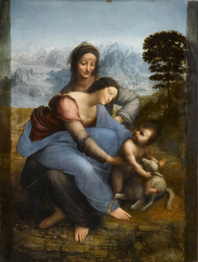 A Virgem, o Menino Jesus e Sant'Ana, Leonardo da Vinci