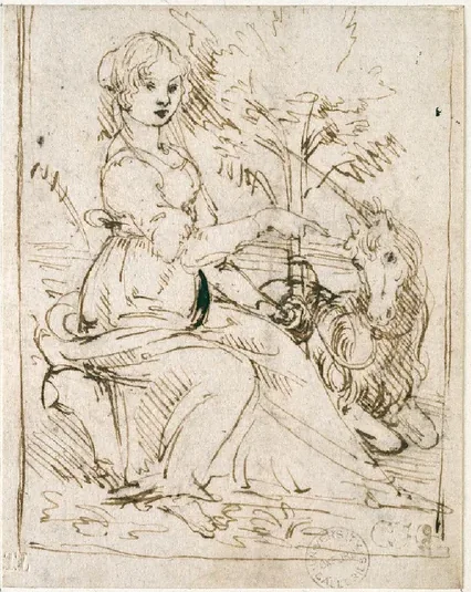Maiden with a Unicorn