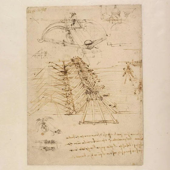 Military and Architectural Studies and Sketch of a Church (Florence Cathedral?)