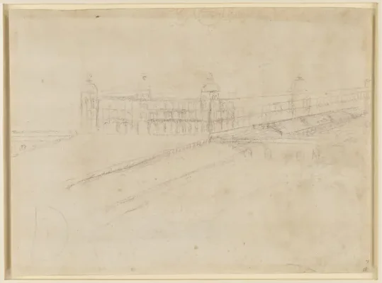 Vue en perspective d'un palais (Romorantin)