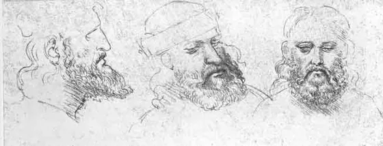 Portrait Drawing of a Bearded Man (Cesare Borgia)