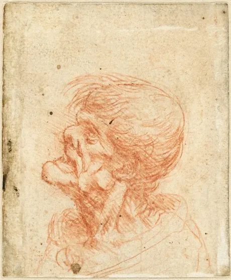 Profile Study of a Grotesque Head