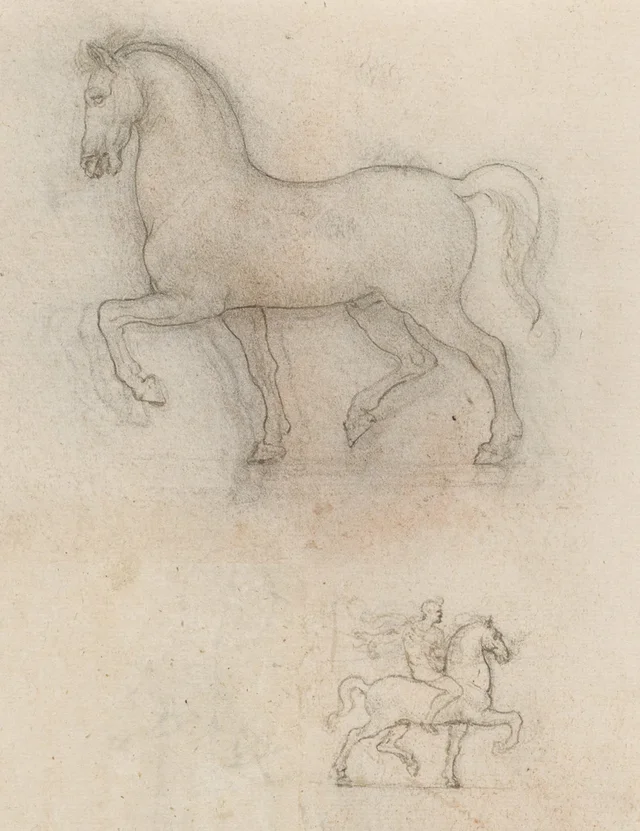 Estudios para el monumento Trivulzio, Leonardo da Vinci