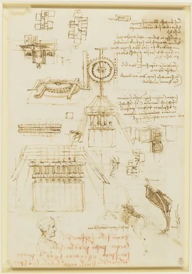 Studies relating to the Casting of the Sforza Monument