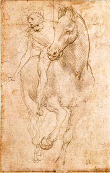 Study of a Horse and Rider