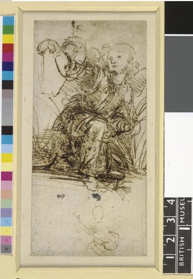 Study of a Kneeling Angel