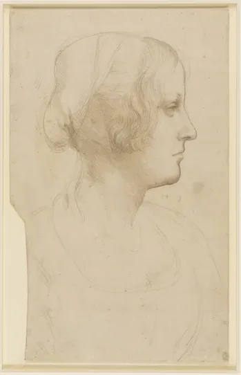 Étude d'une jeune femme de profil