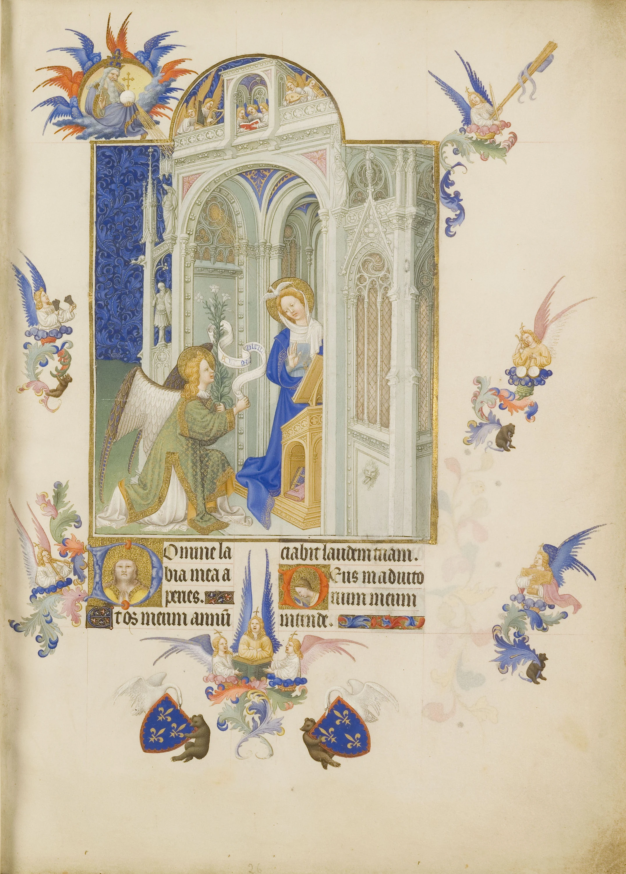 L'Annonciation, Très Riches Heures du duc de Berry