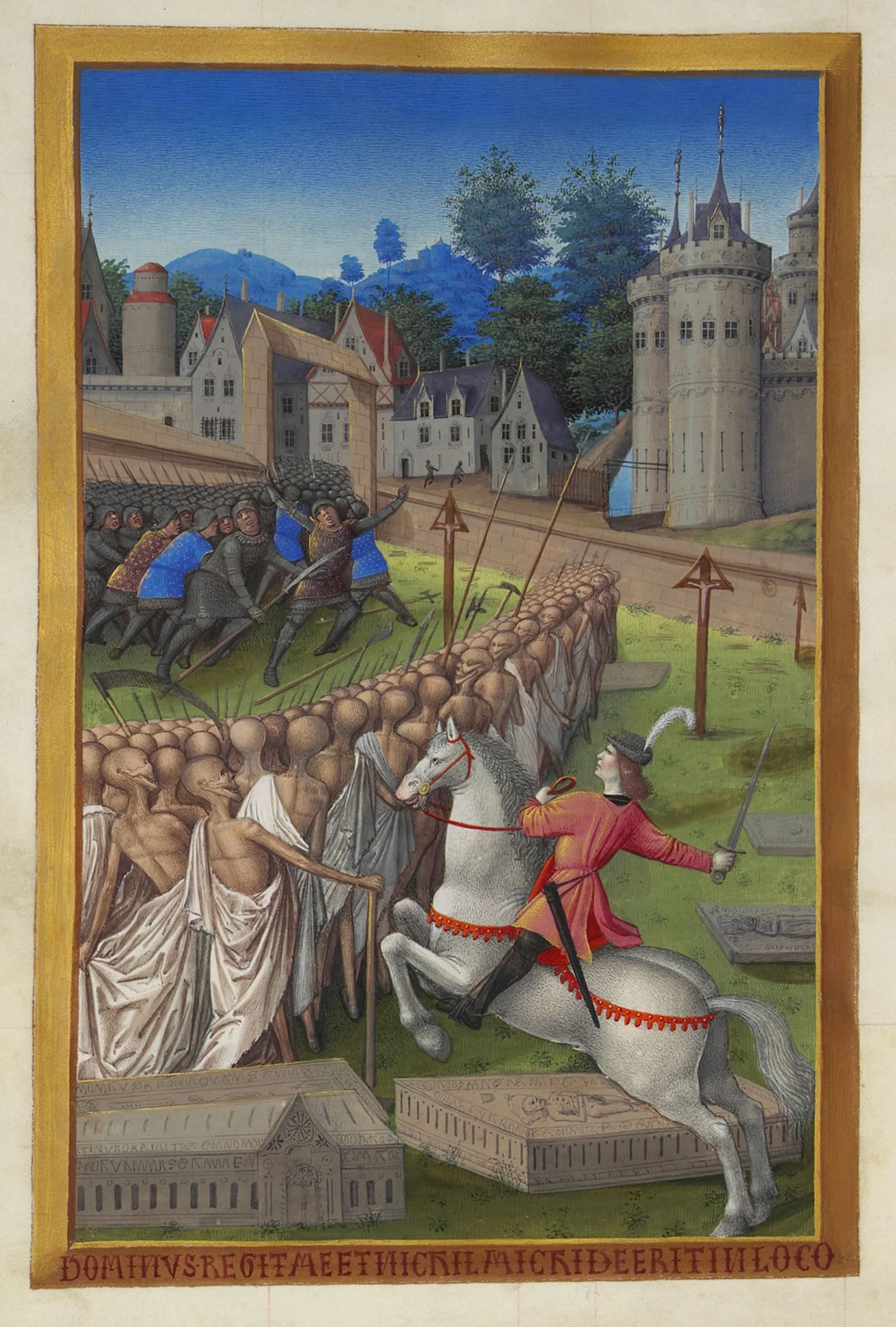 Le Cavalier de la Mort, Très Riches Heures du duc de Berry