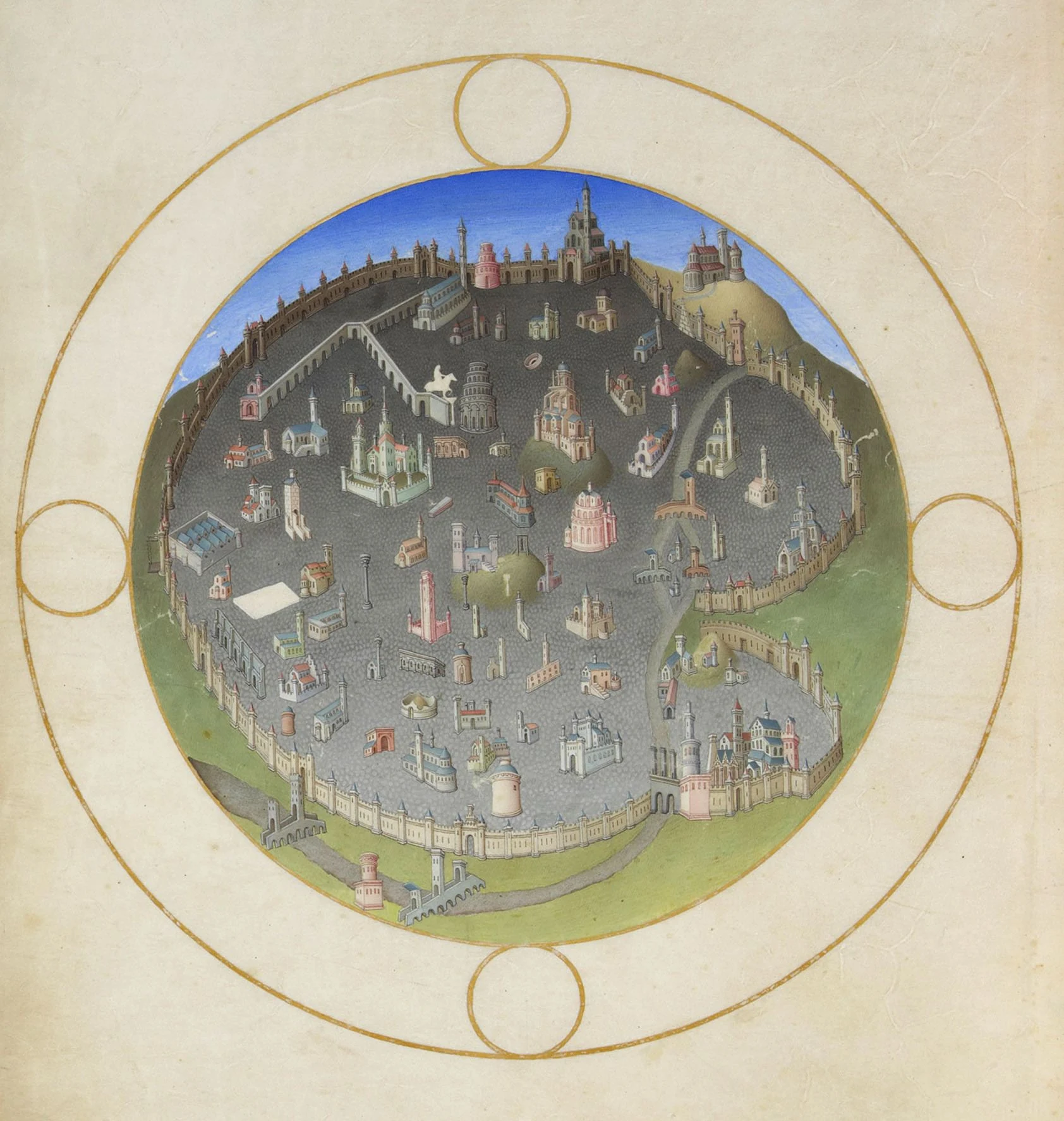 Le Plan de Rome, Très Riches Heures du duc de Berry