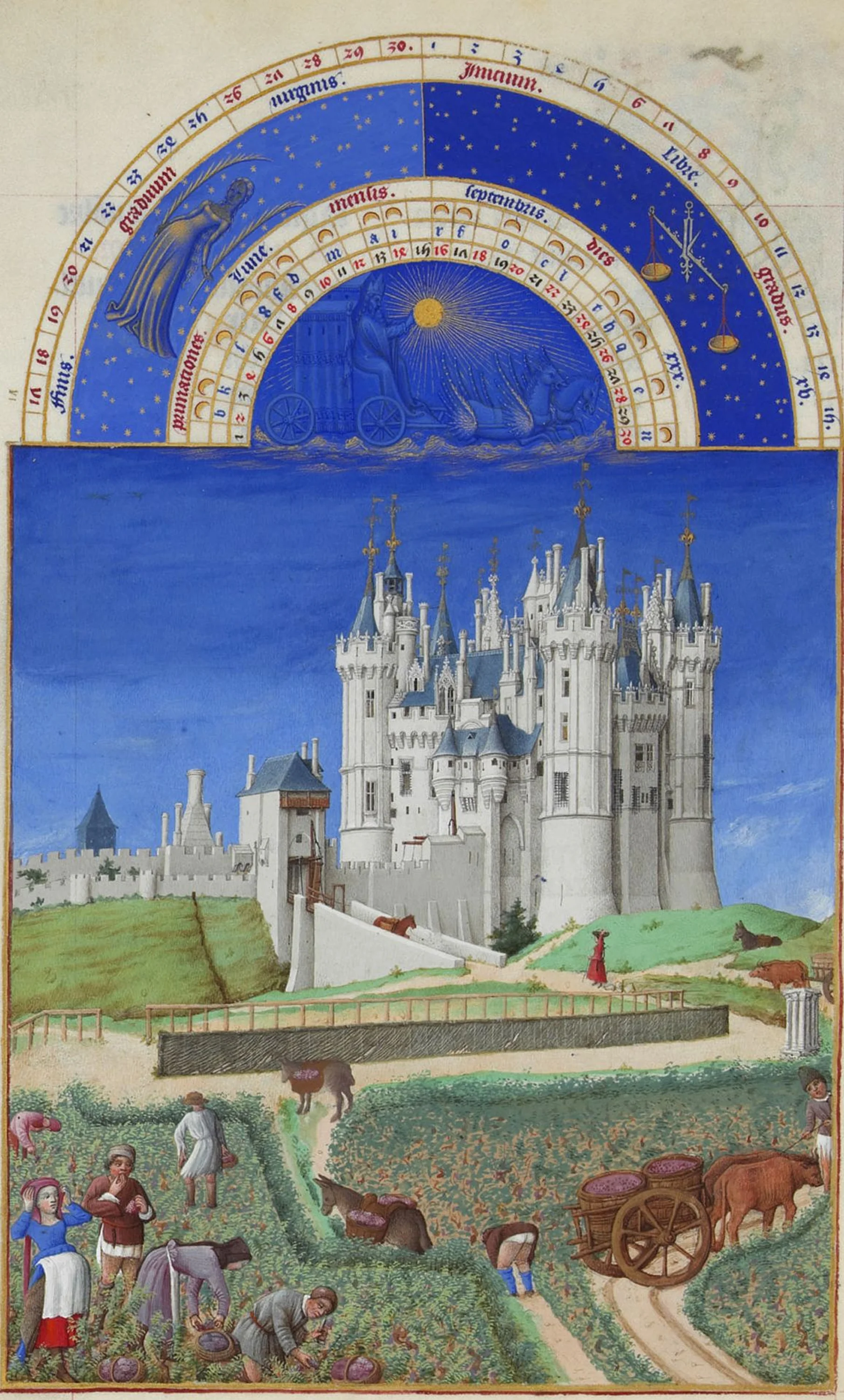 Septembre, Très Riches Heures du duc de Berry