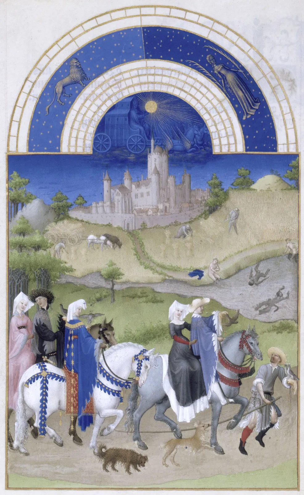 Août, Très Riches Heures du duc de Berry