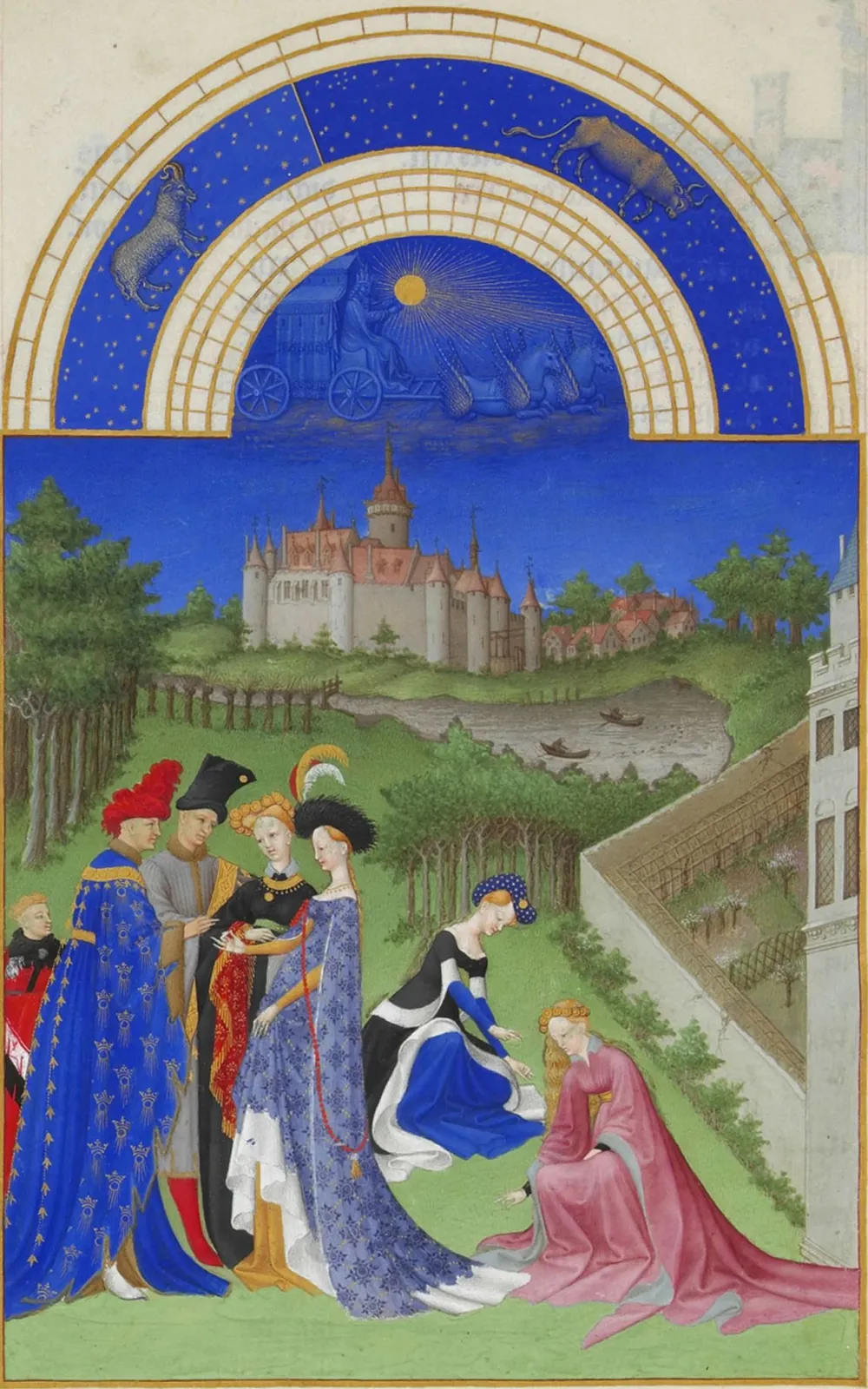 Avril, Très Riches Heures du duc de Berry