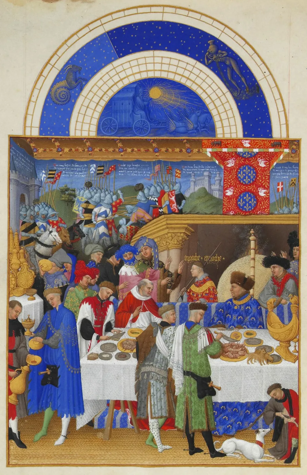 Janvier, Très Riches Heures du duc de Berry