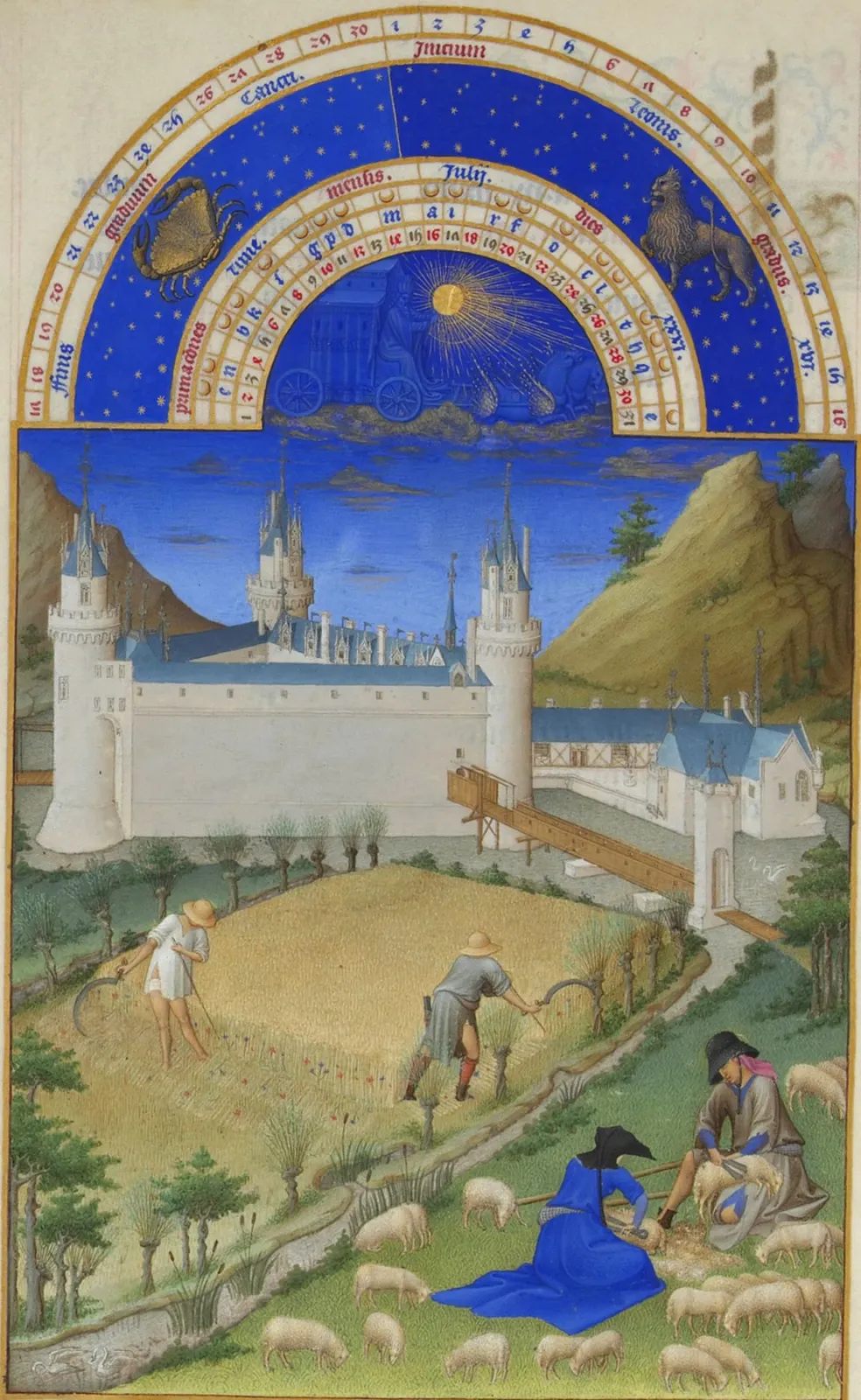 Juillet, Très Riches Heures du duc de Berry