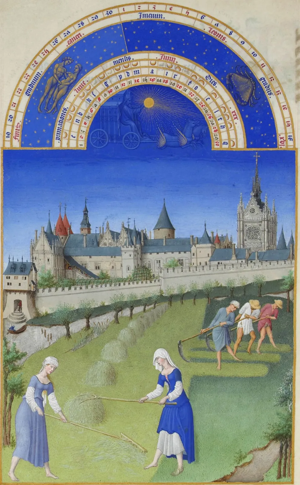 Juin, Très Riches Heures du duc de Berry