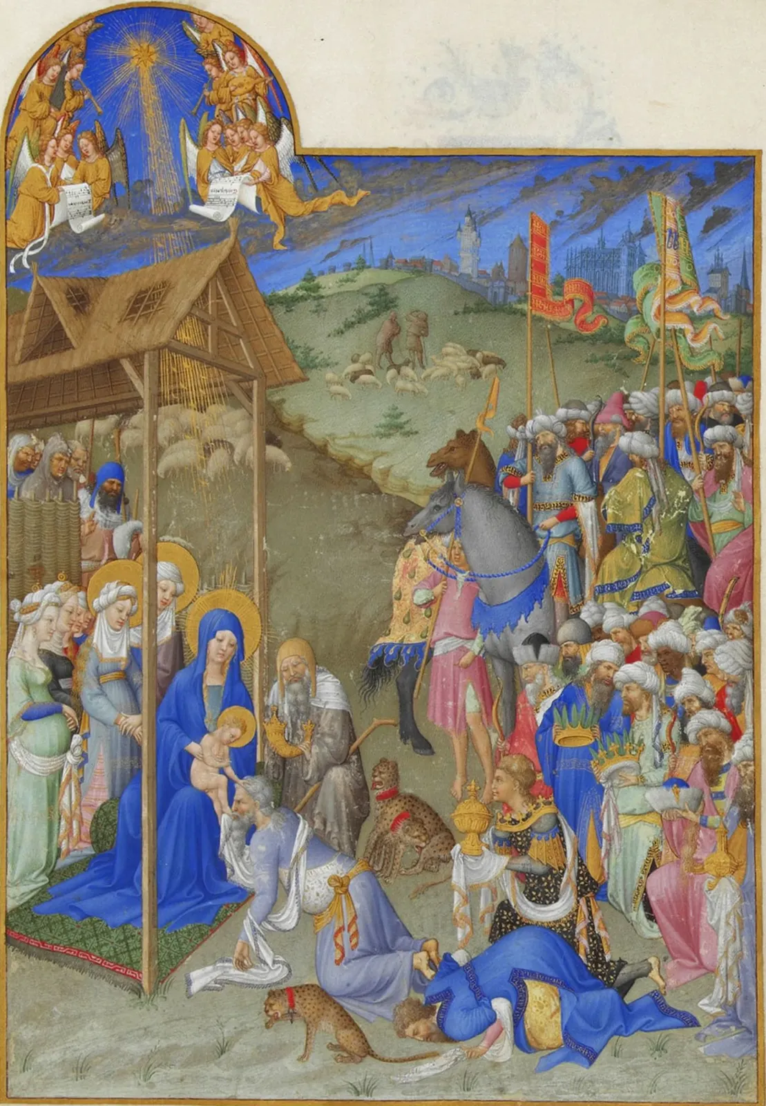 L'Adoration des mages, Très Riches Heures du duc de Berry