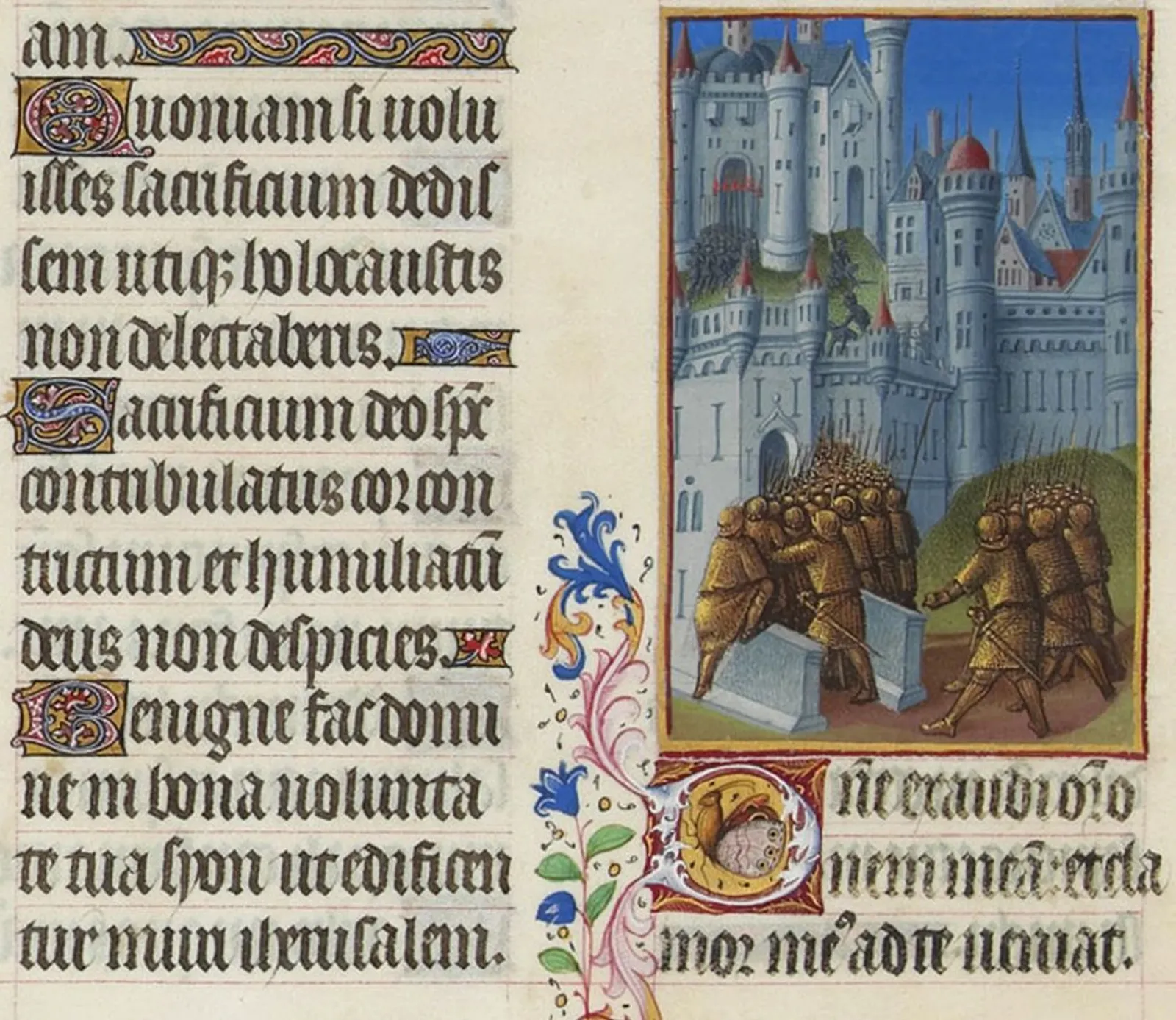 L'Attaque d'une ville, Très Riches Heures du duc de Berry